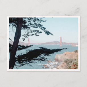 Lands End Hike Sea Cliff Golden Gate Bridge Photo Postcard