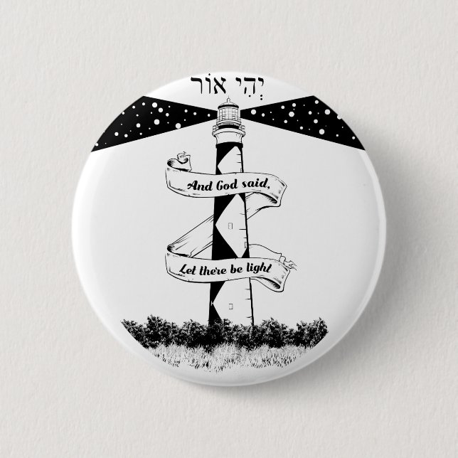 Land's End John o' groats lighthouses 2 Inch Round Button (Front)