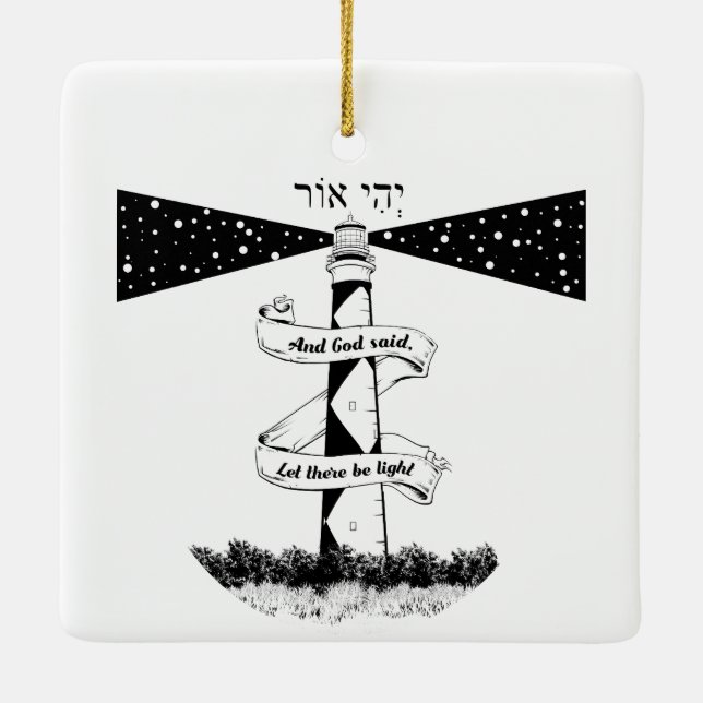 Land's End John o' groats lighthouses Ceramic Ornament (Back)