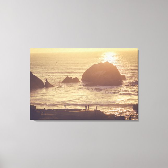 Lands End Sunset, San Francisco Stretched Canvas (Front)