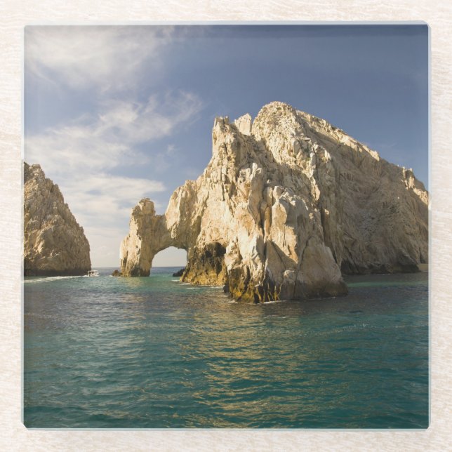 Land's End, The Arch near Cabo San Lucas, Baja Glass Coaster (Front)