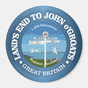 Land's End to John o'Groats (cycling c) Magnet