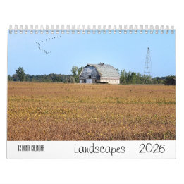 Landscape 2026 12 Month Wall Calendar