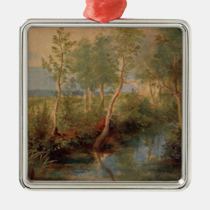 Landscape 2 metal ornament