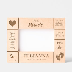 Landscape 6x4 New Baby Personalized Etched Frames