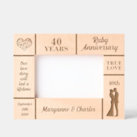 Landscape 6x4 Ruby 40th Wedding Anniversary
