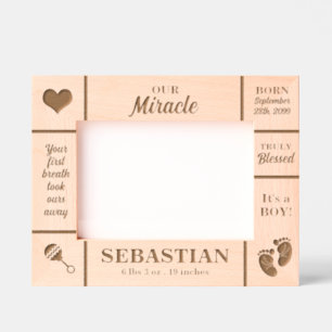 Landscape 7x5 New Baby Personalized Etched Frames