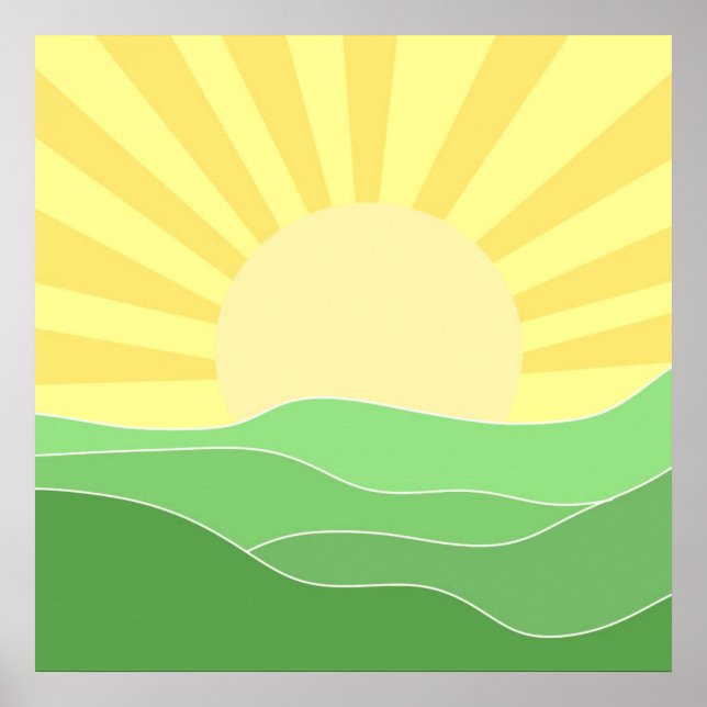 landscape abstract art poster (Front)