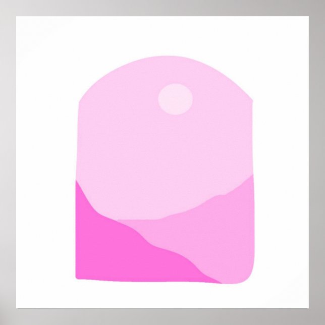 landscape abstract art poster (Front)