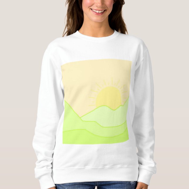 landscape abstract art sweatshirt (Front)