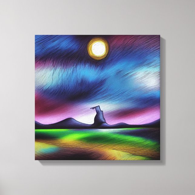 Landscape abstract surreal  canvas print (Front)