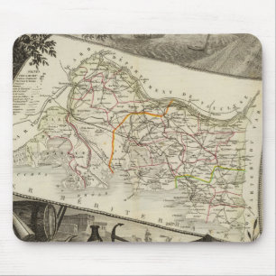 Landscape and towns mouse pad