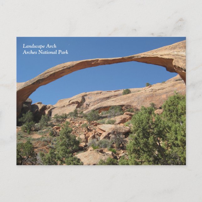 Landscape Arch, Arches National Park Postcard (Front)