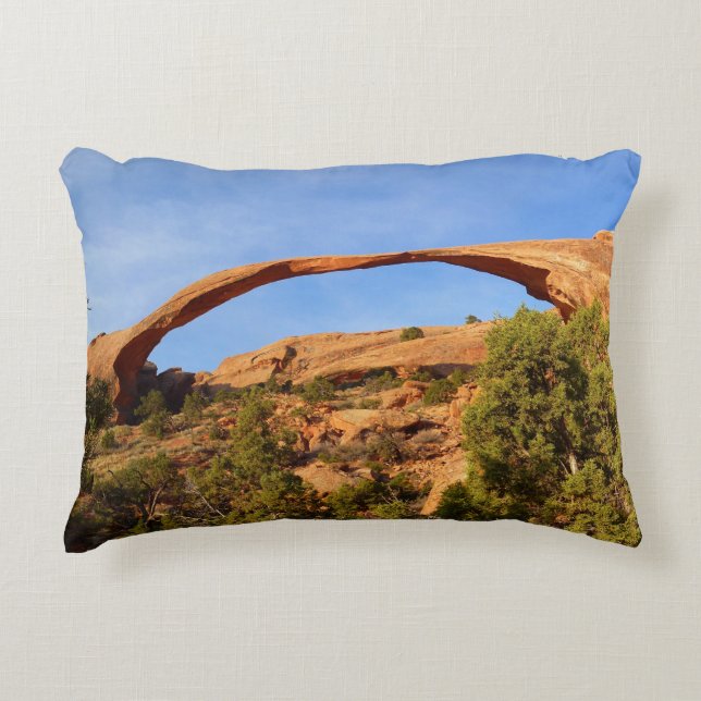 Landscape Arch at Arches National Park Accent Pillow (Front)