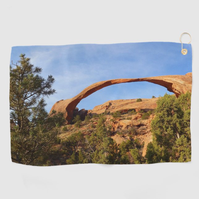 Landscape Arch at Arches National Park Golf Towel (Horizontal)