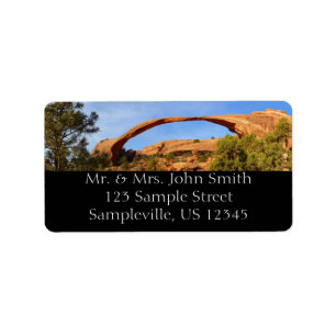 Landscape Arch at Arches National Park Label