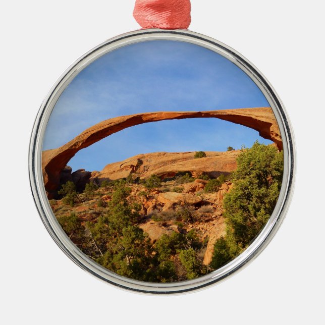 Landscape Arch at Arches National Park Metal Ornament (Front)