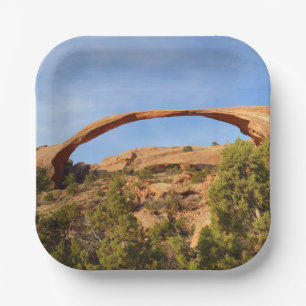 Landscape Arch at Arches National Park Paper Plate