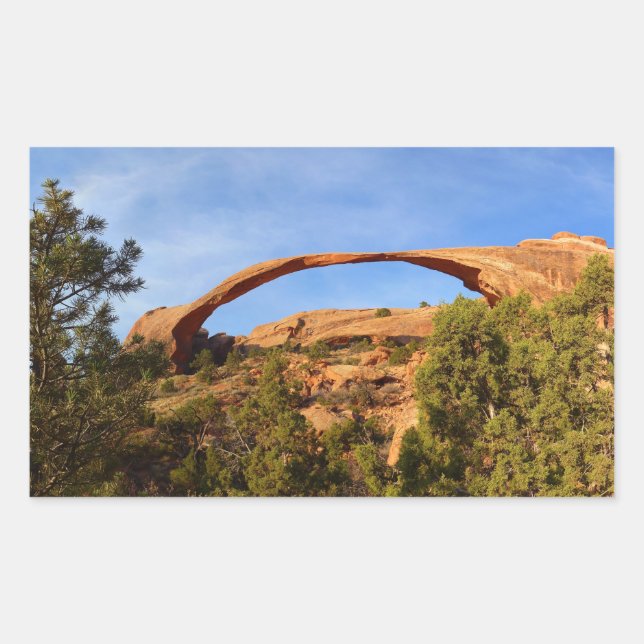 Landscape Arch at Arches National Park Sticker (Front)