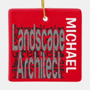 Landscape Architect Extraordinaire CUSTOM Ceramic Ornament