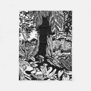 Landscape Art Blankets  B&W Canada Forest Blankets