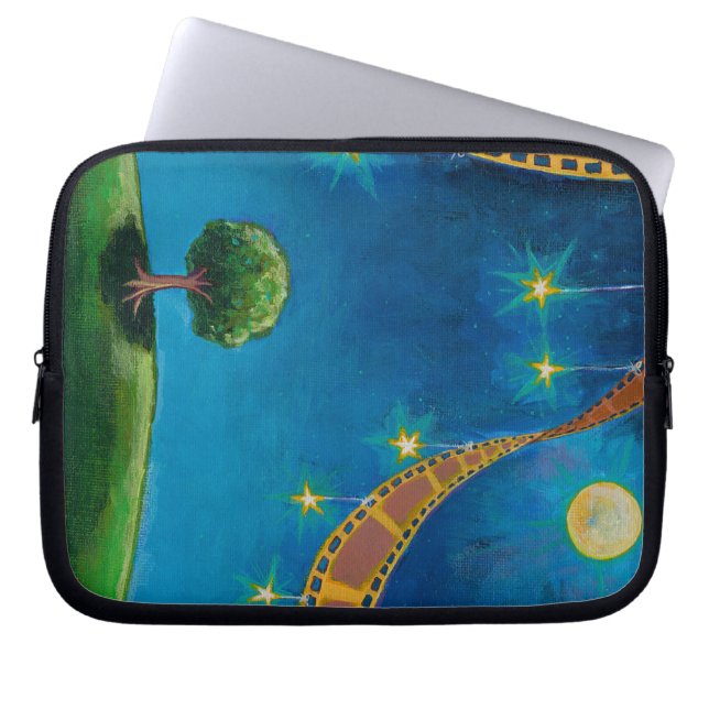 Landscape art films movies photographers night sky laptop sleeve (Front)