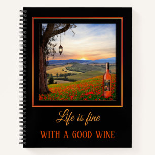 Landscape Art Fine Wine Notebook