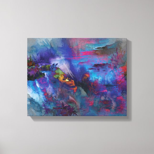 Landscape art Premium Wrapped Canvas (Gloss) (Front)