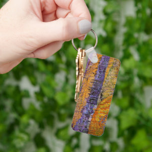 Landscape at Auvers in Rain by Vincent van Gogh Keychain