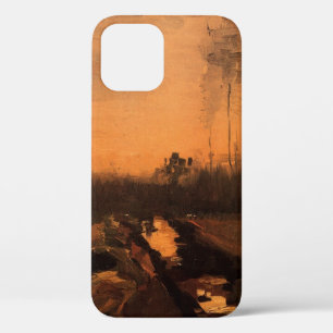 Landscape at Dusk by Vincent van Gogh iPhone 12 Case