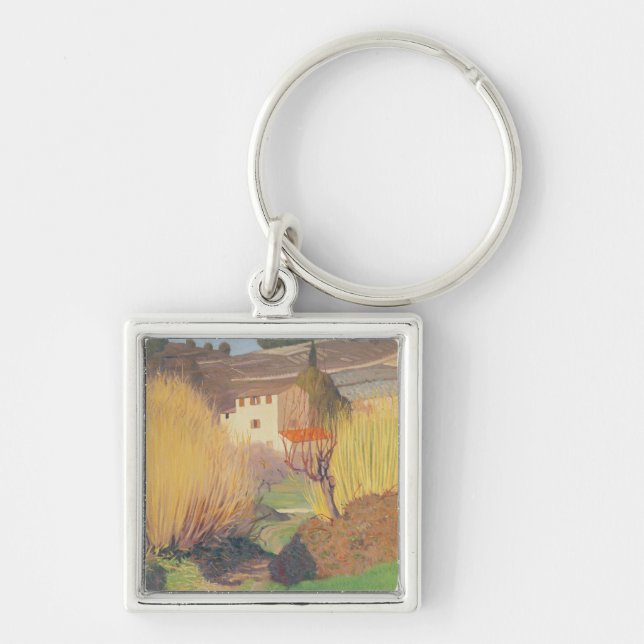 Landscape at Lagnes, 1921 Keychain (Front)