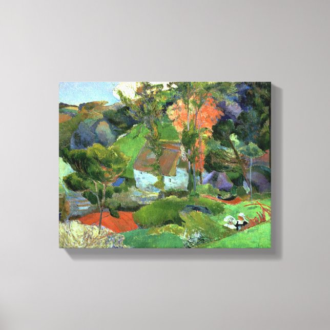 Landscape at Pont Aven, 1888 Canvas Print (Front)