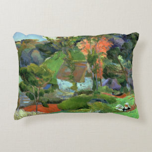Landscape at Pont Aven, 1888 Decorative Pillow
