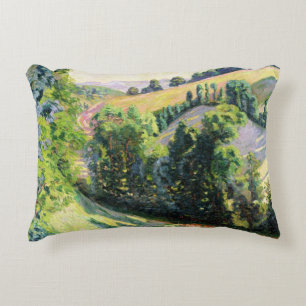 Landscape at Pontgibaud, c.1895 (oil on canvas) Accent Pillow