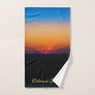 Landscape Beautiful Colorado Sunrise  Hand Towel