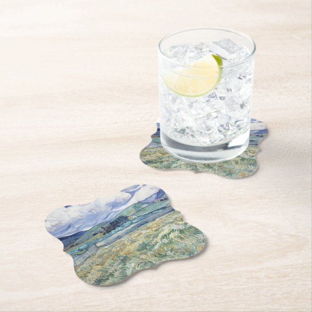  Landscape Behind Saint-Paul Vincent van Gogh      Paper Coaster (Insitu)