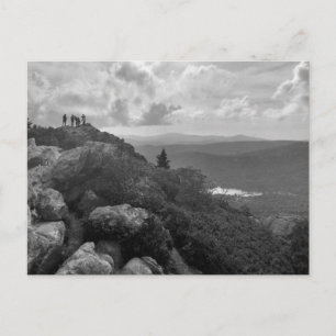 Landscape Black and white Photograph on Postcard 