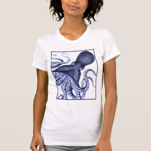 Landscape Blue Octopus T-Shirt