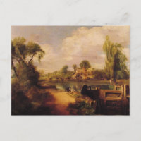 Landscape Boys Fishing par John Constable Carte po