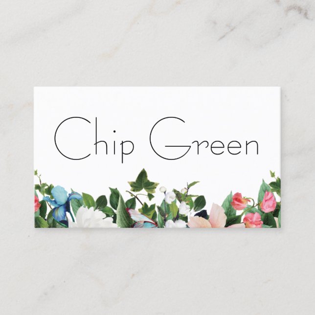 landscape business card (Front)
