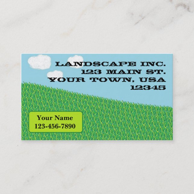 Landscape Business Card (Front)