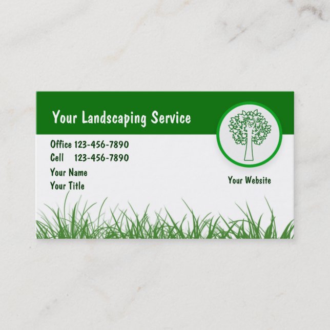 Landscape Business Cards_5 Card (Front)