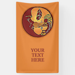 Landscape Button - Kokopelli Moon Feather 1 Banner