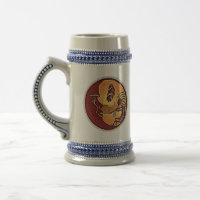 Landscape Button - Kokopelli Moon Feather 1