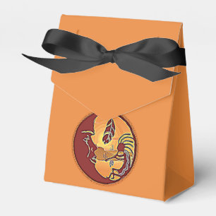 Landscape Button - Kokopelli Moon Feather 1 Favor Box