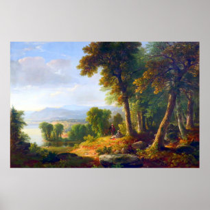 Landscape by Asher B  Durand 1850  Poster