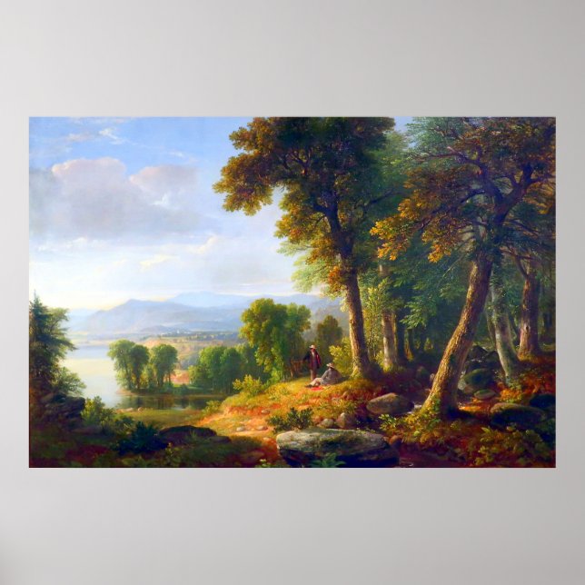 Landscape by Asher B  Durand 1850  Poster (Front)