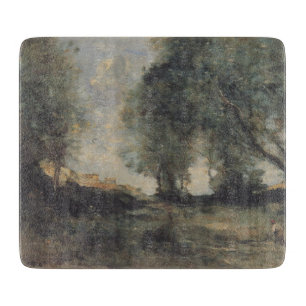 Landscape (by Camille Corot) Cutting Board