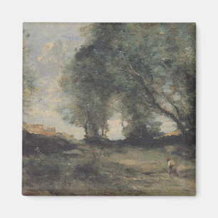 Landscape (by Camille Corot) Magnet