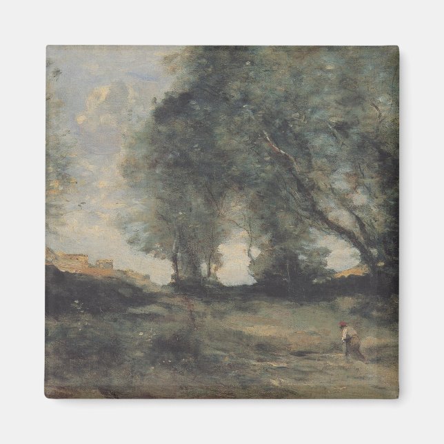 Landscape (by Camille Corot) Magnet (Front)